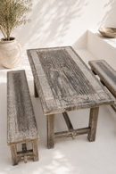 Pre-order | Suarhouten Eettafel met Banken – 200x100x78 cm