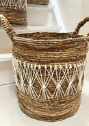 Opbergmanden - The Lovina Baskets – Set van 3 - Manden