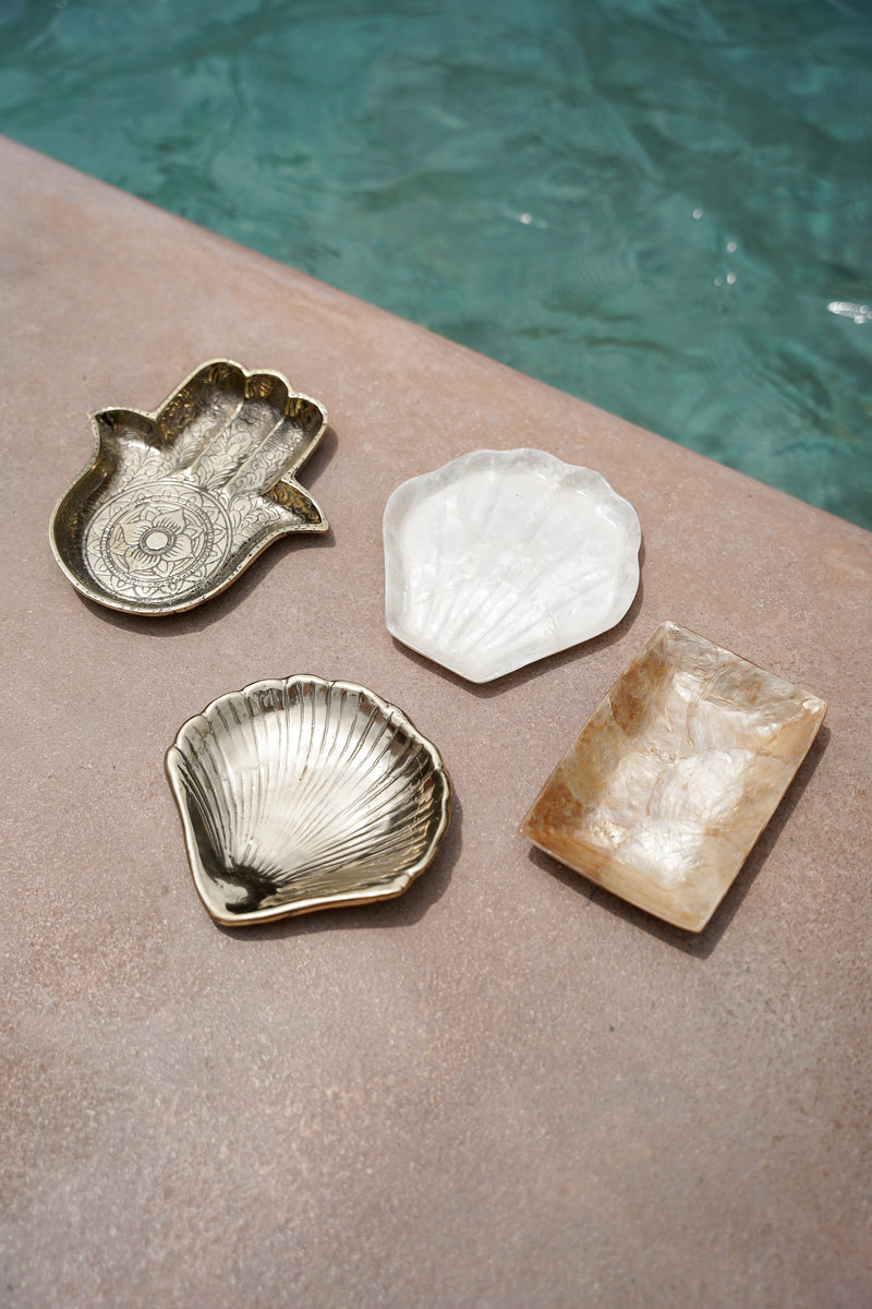 The Golden Sea Shell Plate