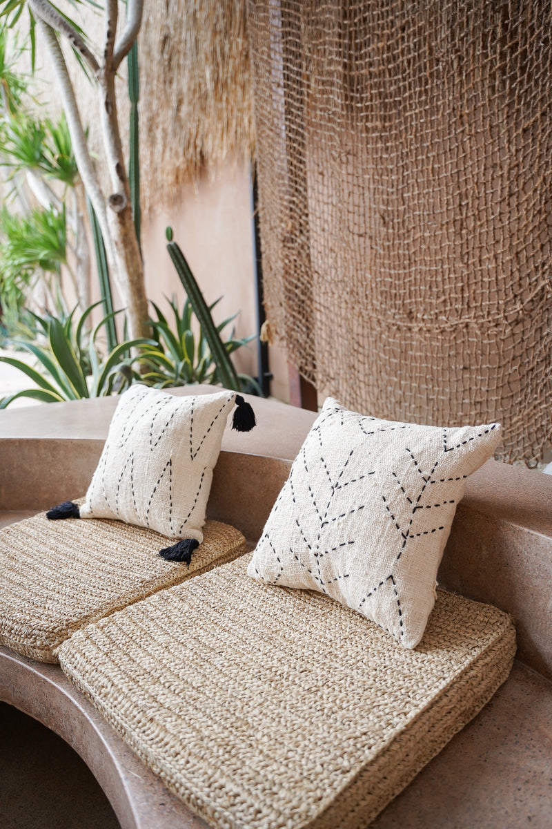 Kussenslopen, 45 x 45 cm, grijs, boho, modern, decoratief, bohemien, zacht katoen, linnen, bankkussen, vierkant, voor bank, woonkamer, tuin, woondecoratie, set 2 Kussenslopen, 45 x 45 cm, grijs, boho, modern, decoratief, bohemien, zacht katoen, linnen, bankkussen, vierkant, voor bank, woonkamer, tuin, woondecoratie, set 2