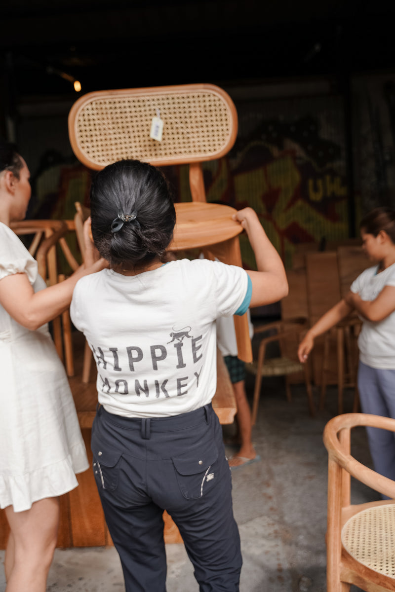 The Hippie Rattan Teak Chair – Rotan eetkamerstoelen - Hippie Monkey