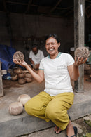 Kokosnoot kaarshouder - The Coconut Stripe - Dark