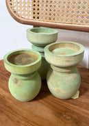 Houten Kaarshouder Groen - The Hijau – S