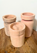 Houten Kaarshouder Oranje – L