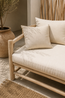 Pre-order | Teakhouten Loungebank met All Weather Kussens – 200x90x80 cm