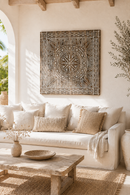 The Sagara Wall Panel – Handgesneden Wanddecoratie 100 x 100 cm