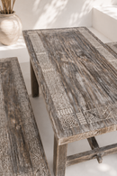 Pre-order | Suarhouten Eettafel met Banken – 200x100x78 cm
