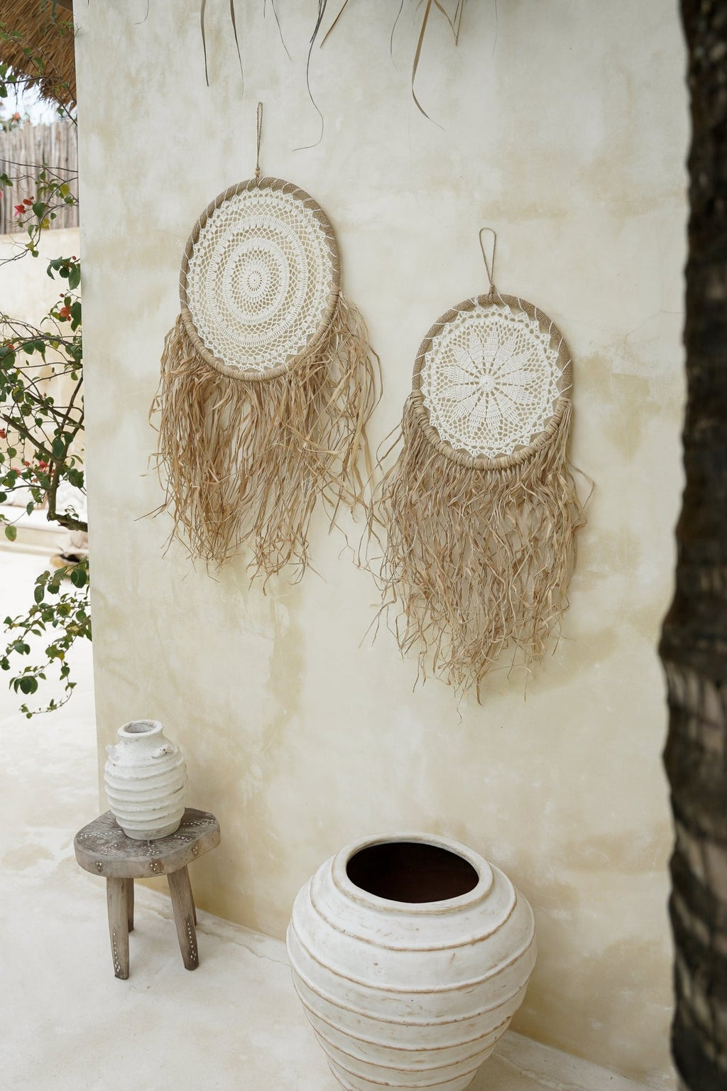 Dromenvanger Bohemian - Gehaakt Web - Boho Blue – Dromenvanger Dromenvanger Bohemian - Gehaakt Web - Boho Blue – Dromenvanger