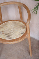 The Bulat Rattan Teak Chair – Rotan eetkamerstoelen - Hippie Monkey
