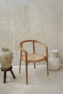 The Bulat Rattan Teak Chair – Rotan eetkamerstoelen - Hippie Monkey