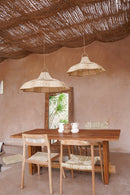 The Classic Wooden Teak Chair – Rotan eetkamerstoelen - Hippie Monkey per 2 stuks