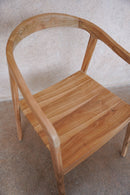 The Classic Wooden Teak Chair – Rotan eetkamerstoelen - Hippie Monkey per 2 stuks
