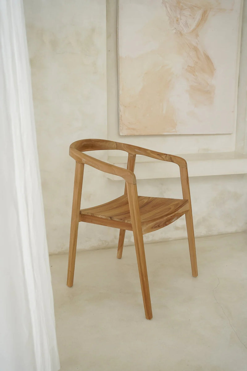The Classic Wooden Teak Chair – Rotan eetkamerstoelen - Hippie Monkey