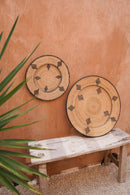 Rotan Wanddecoratie - The Komodo – Handgemaakte Decoratieve Schalen voor een boho Interieur - L - Hippie Monkey