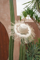 Zonnehoed - gevlochten bamboe - The Pantai