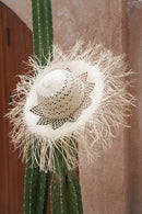 Zonnehoed - gevlochten bamboe - The Pantai