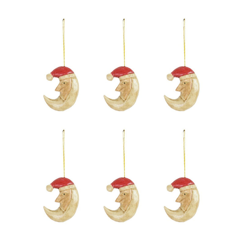 The Santa Moon Hanger – Kerstbal - Hippie Monkey