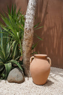 Terracotta Vaas met Rotan XL - Oranje