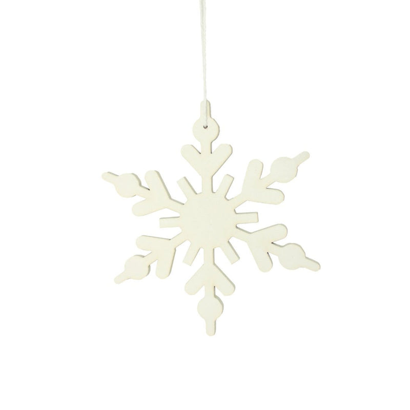 The White Snow Flake – Christmas - Kerstbal - Hippie Monkey