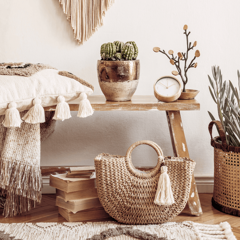 Casa Moro Rotan lamp ELIA S 40cm druppelvorm van natuurlijk rotan Casa Moro Rotan lamp ELIA S 40cm druppelvorm van natuurlijk rotan