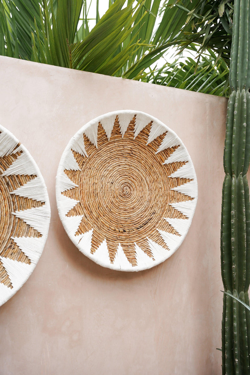 The Bamboo Star Plate - White - L - Hippie Monkey - Bali Lifestyle Store