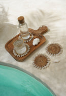 The Rattan Shell Coaster - Natural - Hippie Monkey - Bali Lifestyle Store